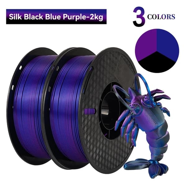Silk PLA -lanka, kolmivärinen, tyhjiöpakattu, E-2KG
