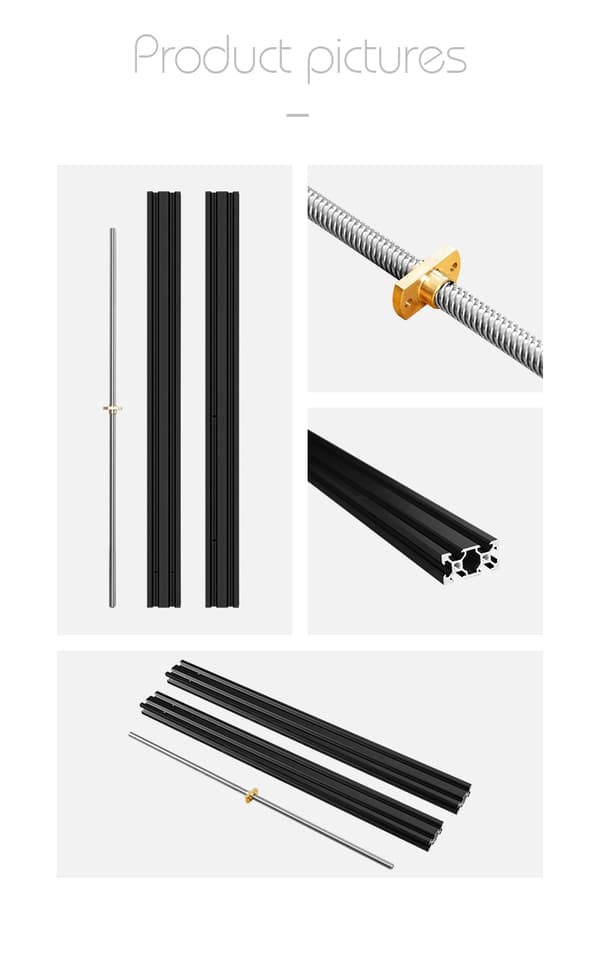 3D-tulostin, Z-akselin laajennus, alumiiniprofiilit