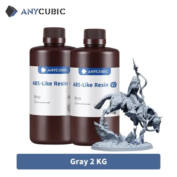 Vandopløselig ABS-harpiks, 405nm bølgelængde, hurtig hærdningstid, 1 KG Hvid