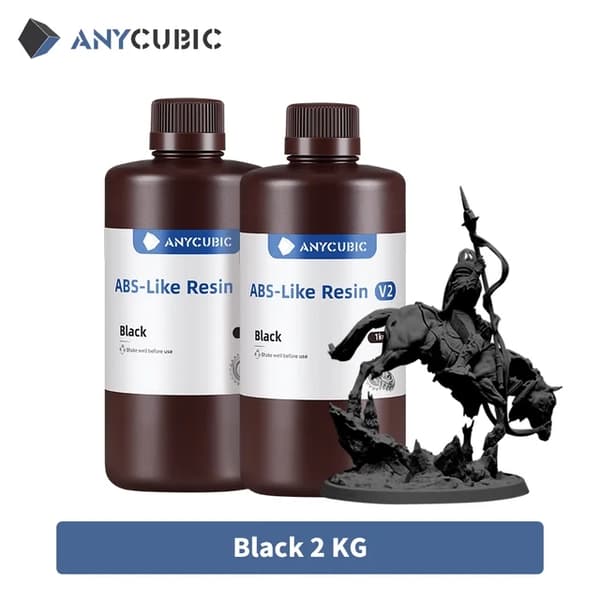 Vandopløselig ABS-harpiks, 405nm bølgelængde, hurtig hærdningstid, 1 KG Hvid