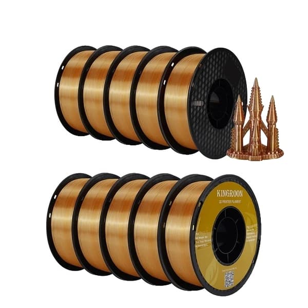 3D Printer Filament, Tricolor Silk Materiale, Ingen Boble Spole, 5KG Farve C