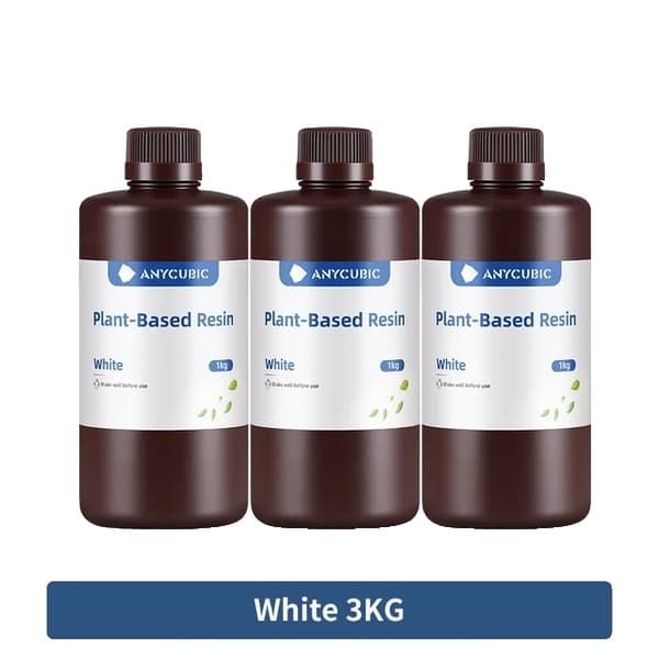 3D-skrivarharts, 405nm-kompatibilitet, vattenlösligt ECO-harts, UV Grön 3 KG ECO White 3 KG