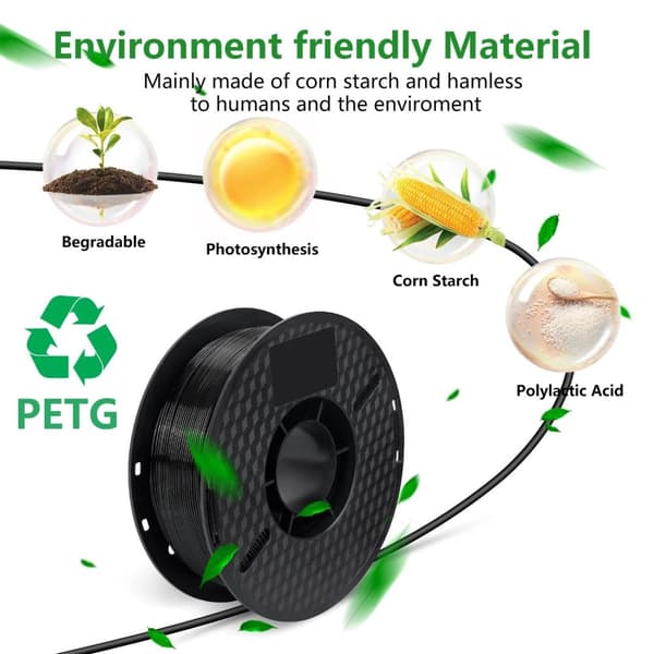 3D-tulostimen filamentti, 5KG PETG-muovia, musta valkoinen väri, Sininen