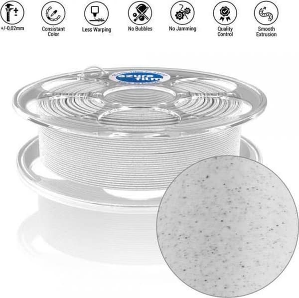 AzureFilm PLA Filament - 1,75 mm - 1 kg - Marmor
