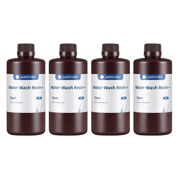 Harts 3D-skrivare, vattenavtvättbara, högupplösande utskrifter, -Grå 4kg -Clear 4kg