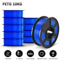 Miniatyrbillede 2 af 2: 3D Printer Filament, 175mm Diameter Tolerance, Miljøvenlig, PETG Blå 10KG