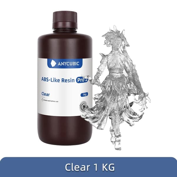 3D Resin, Snabb UV-härdning, Hög precision, ABS Pro2 Svart-1kg