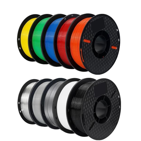 3D Printer Filament, 10KG PLA Filament, Blandede farver og materialer, 10 KG Blandet farve PETG