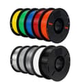 Miniatyrbillede 1 af 2: 3D Printer Filament, 10KG PLA Filament, Blandede farver og materialer, 10 KG Blandet farve PETG