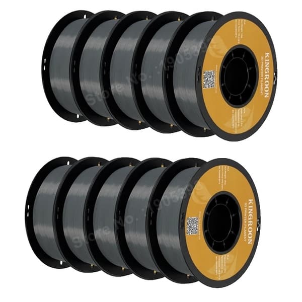 3D-skrivartråd, Blandningsfärgalternativ, Högkvalitativt PETG-plast, 10kg svart PETG