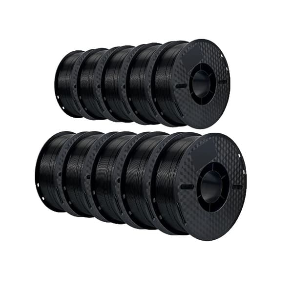 3D Printer Filament, Engrospriser, Forskellige Farver, ABS 10kg Grå ABS 10kg Black