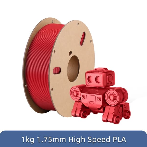 PLA-filamentti, korkeanopeustulostus, 1kg/rulla, Harmaa 3kg