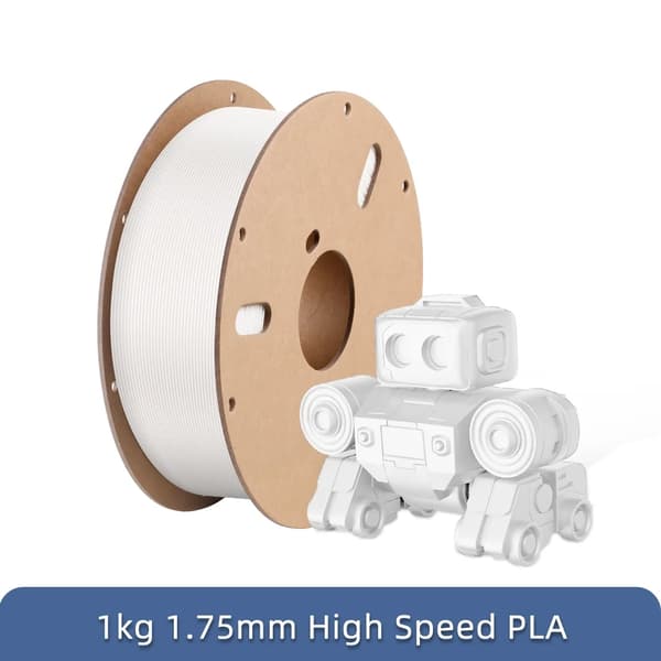 PLA-filamentti, korkeanopeustulostus, 1kg/rulla, Harmaa 3kg
