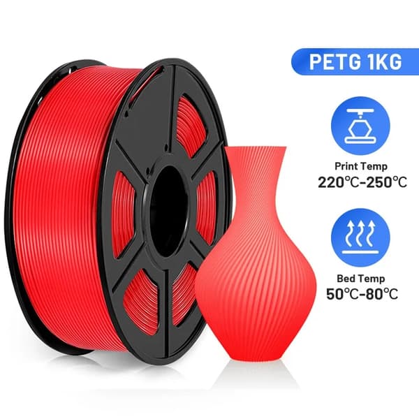 PETG filamentti, korkea sitkeys, ei kuplia, MUSTA PETG