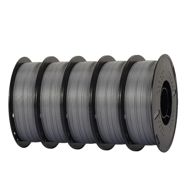 PETG Filament, Hög hastighet utskrift, Spole utan bubblor, 5kg HS-PETG Orange 5kg HS-PETG Silver