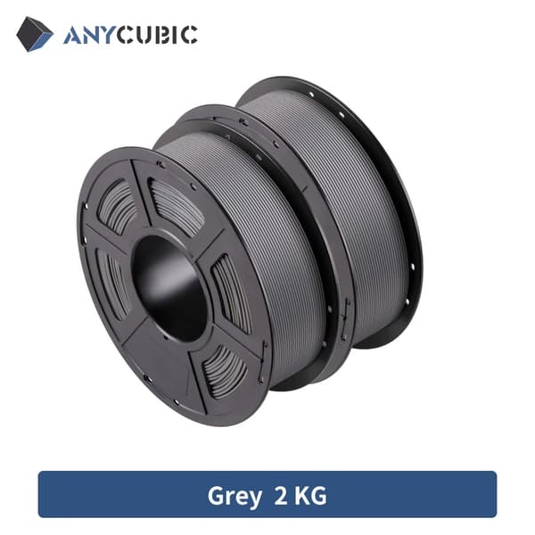 3D Printer Filament, 175mm Diameter, Flere Farvevalg, Grå 2KG