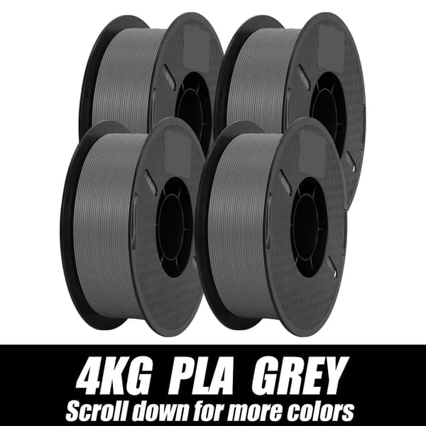 PLA-filamentti Harmaa 1,75 mm, ±0,03 mm tarkkuus, ympäristöystävällinen,PLA HARMAA 3KG