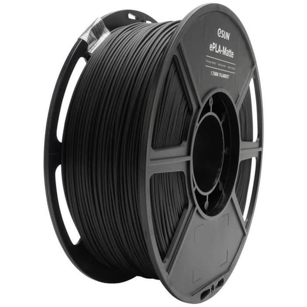 ESUN ePLA-Matt Svart Filament PLA matt 1,75 mm 1 kg svart (matt) 1 kg