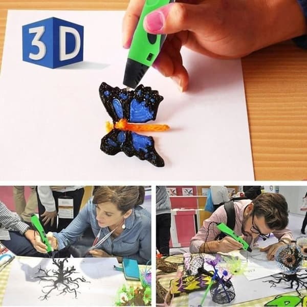 3D-skrivare Filament PLA 1,75 mm för 3D-skrivare 1KG (Vit)