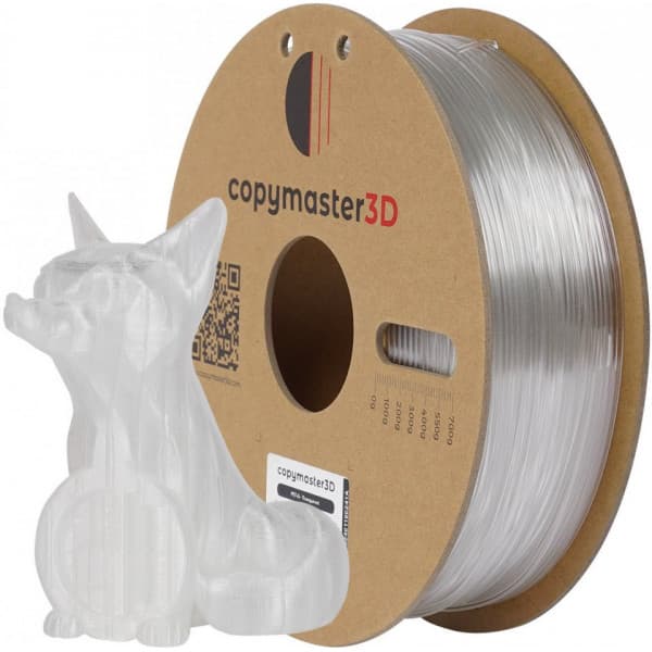 Copymaster3D PET-G filament til 3D-printere, 1,75 mm, gennemsigtig