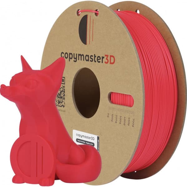 Copymaster3D Turbo PLA Matte -filamentti 3D -tulostimeen, 1.75 mm, mattapunainen