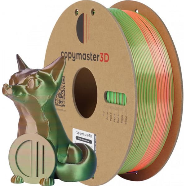 Copymaster3D Tri-Silk -filamentti 3D -tulostimeen, 1.75 mm, sini/ vihreä/ oranssi