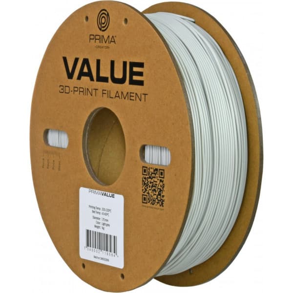 PrimaValue PETG -filamentti 3D -tulostimeen, 1.75 mm, harmaa
