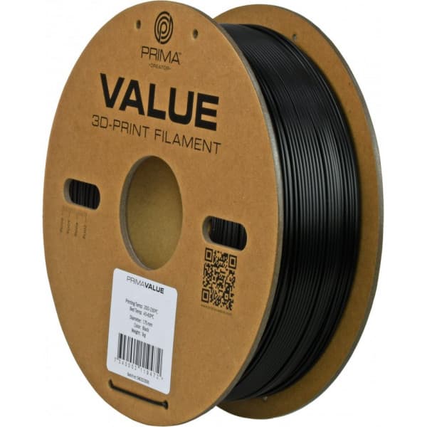PrimaValue ABS -filament til 3D-printere, 1.75 mm, sort