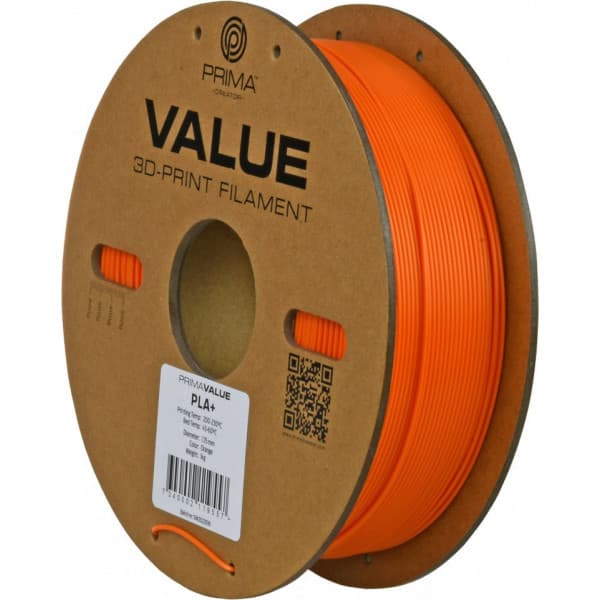 PrimaValue PLA+ filament för 3D-skrivare, 1.75 mm, orange