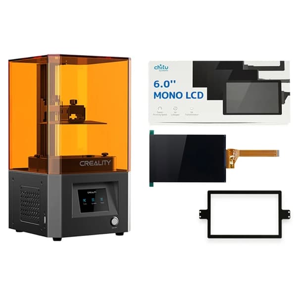 3D-skrivare LCD-uppgraderingskit, 6,08" 2K monokrom skärm, snabbare exponeringstider,Uppgraderingspaket