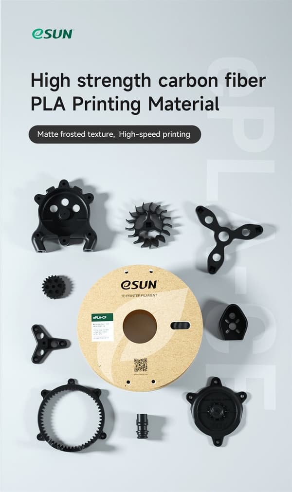 eSUN ePLA-CF 1.75 mm - 1 kg - Grøn