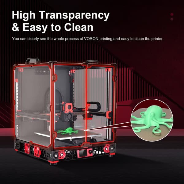 Voron 2.4 Full Set Panels Kit, Högkvalitativt PC-material, Utmärkt ljusgenomsläpplighet, Fullständig kompatibilitet
