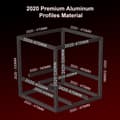 Miniatyrbillede 3 af 5: Voron 2.4 Ekstruderingsrammesæt, Højstyrke Aluminium, Glat Samling, Alsidige Anvendelser