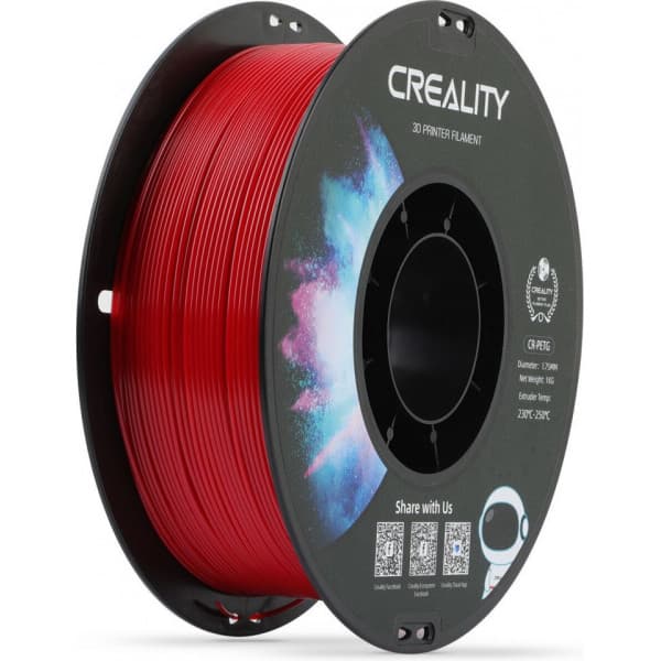 Creality CR-PETG filament til 3D-printer, 1,75 mm, rød