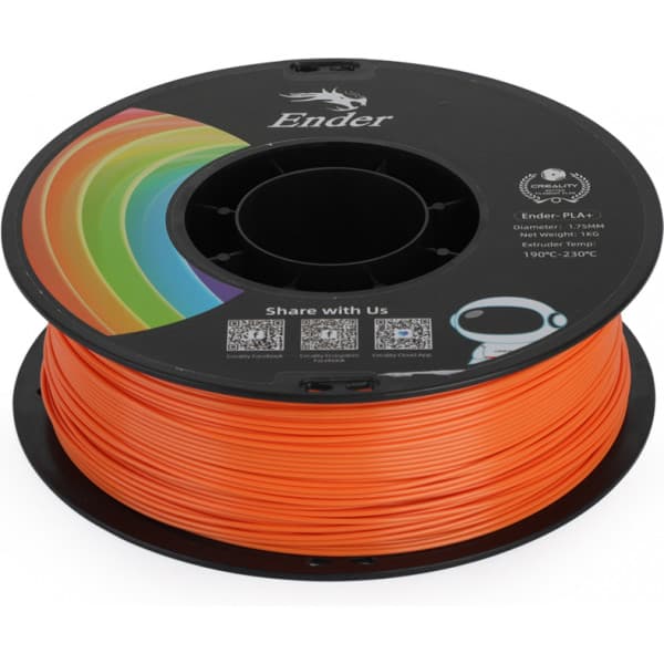 Creality Ender - PLA+ -filamentti 3D -tulostimeen, 1.75 mm, oranssi