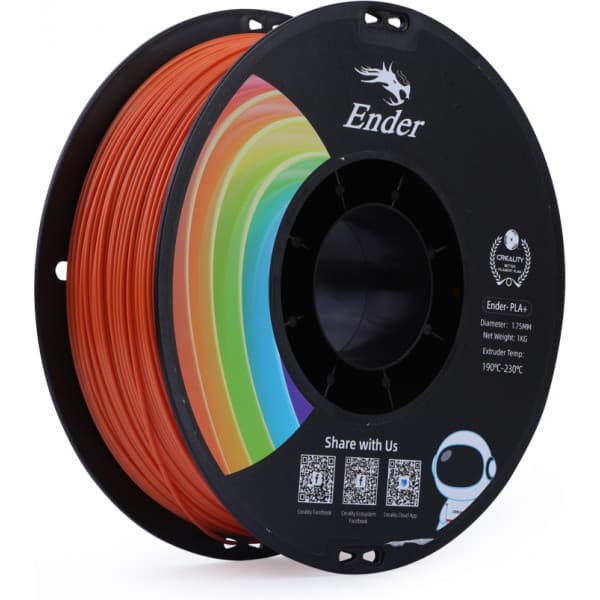 Creality Ender - PLA+ -filamentti 3D -tulostimeen, 1.75 mm, oranssi