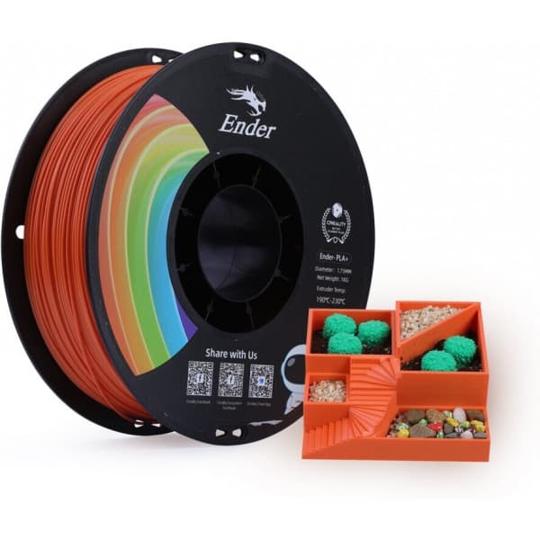 Creality Ender - PLA+ -filamentti 3D -tulostimeen, 1.75 mm, oranssi
