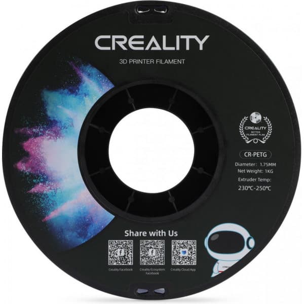Creality CR-PETG -filamentti 3D -tulostimeen, 1.75 mm, läpinäkyvä sininen