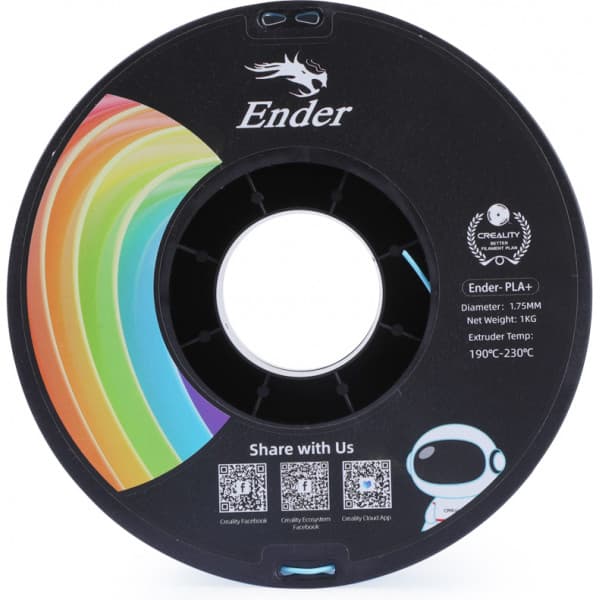 Creality Ender - PLA+ filament til 3D printer, 1.75 mm, blå