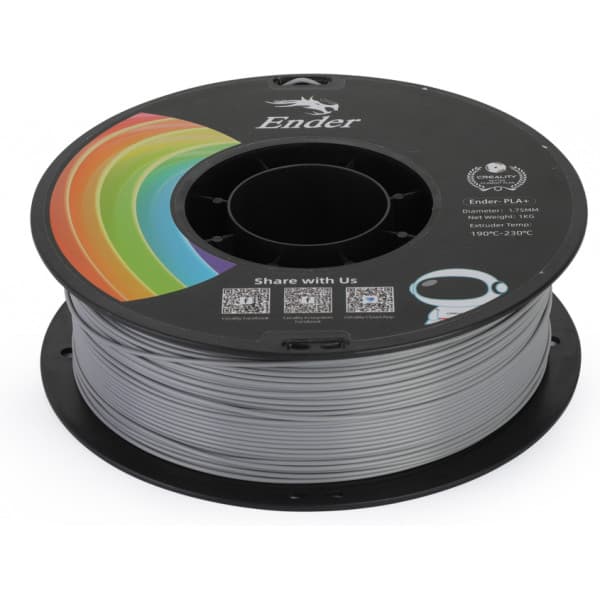 Creality Ender - PLA+ -filament til 3D-printer, 1,75 mm, grå