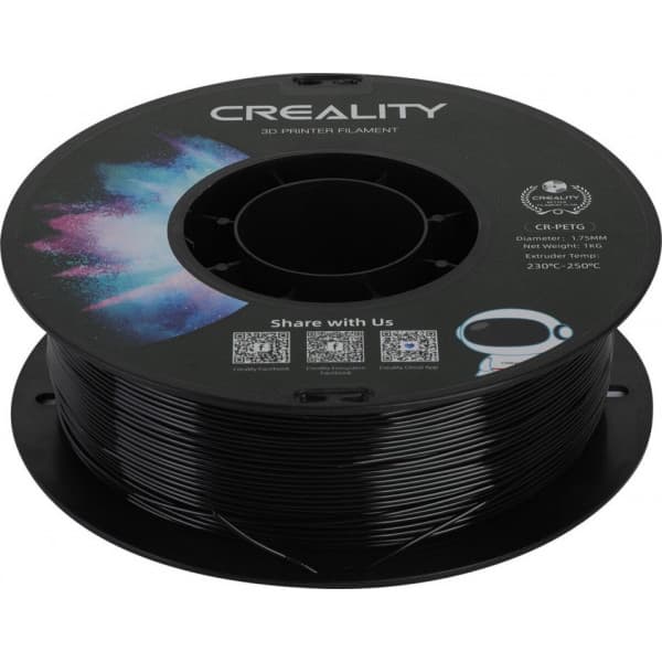 Creality CR-PETG filament til 3D-printer, 1,75 mm, sort