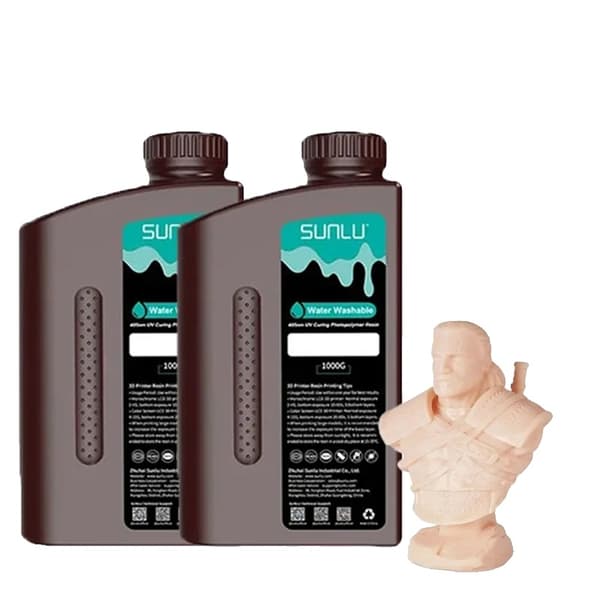 Vandvask 3D Harpiks, 1000g, Lav Lugt, Nem Rengøring,Vandvasket Hvid