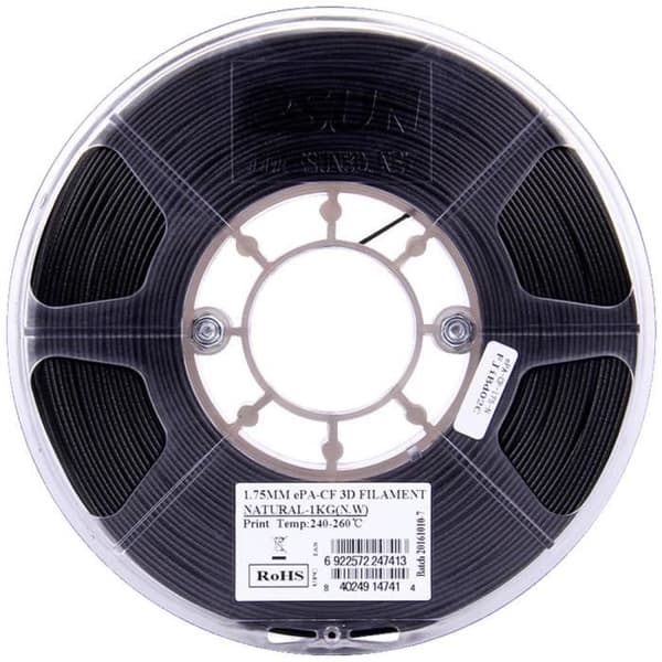 Värme- och dragbeständig PLA-filament - E SUN - 1,75 mm 1 kg kol