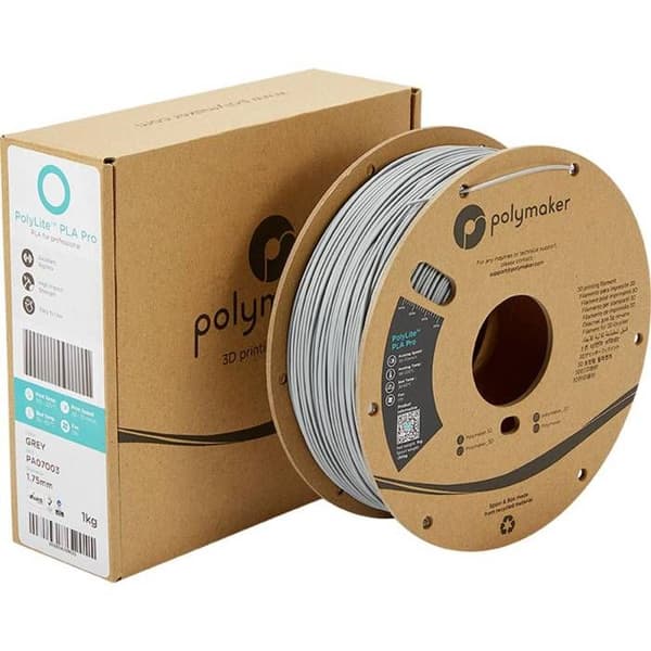 Polymaker PA07003 PLA Filament Pro hög styvhet, slagtålig 1,75 mm 1000 g grå PolyLite™ 1 st.