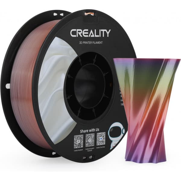 Creality CR-PLA Silk -filamentti 3D-tulostimeen, 1,75 mm, sateenkaari