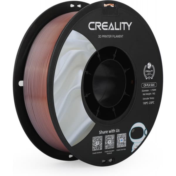 Creality CR-PLA Silk -filament för 3D-skrivare, 1,75 mm, röd koppar