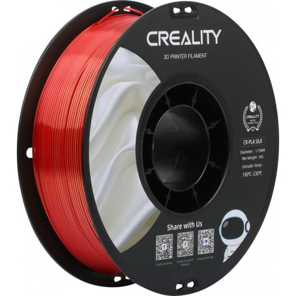Creality CR-PLA Silk filament til 3D-printere, 1,75 mm, rødguld