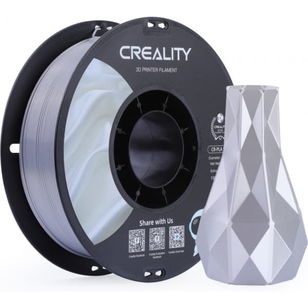 Creality CR-PLA Silk -filamentti 3D-tulostimeen, 1,75 mm, hopea