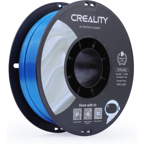 Creality CR-PLA Silk -filament til 3D-printere, 1,75 mm, blå