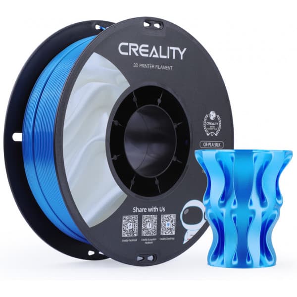 Creality CR-PLA Silk -filament til 3D-printere, 1,75 mm, blå